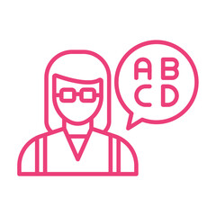 Obraz premium Educator Icon