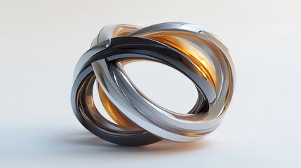 Minimal Abstract Cosmic Rings Symbolizing Exploration of Futuristic Worlds