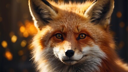 Obraz premium Close-Up Portrait of Golden Jackal in Natural Habitat