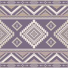 Southwest Native seamless pattern ethnic tribal Aztec geometric Navajo Native American fabric colorful design vector for textile print
