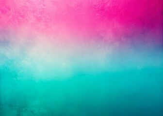 Obraz premium Minimalist Pink Turquoise Abstract Background Texture - Pastel Gradient Design