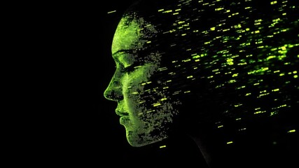 Abstract green liquid splashes illustrate nature's energy with a vibrant, bright, and flowing texture - Powered by Adobe