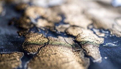 Blurred Leather World Map Flag Background for Travel Enthusiasts