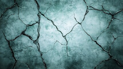 Obraz premium Cracked surface background image teal gray
