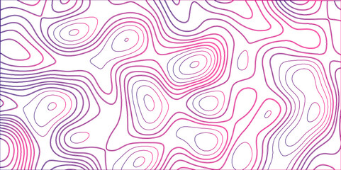 Topographic canyon geometric map relief texture with curved layers and shadow .Abstract geometric topographic contour map background. Panorama view gradient multicolor wave curve .	
