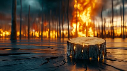 Consumer waste causing global deforestation and environmental collapse.