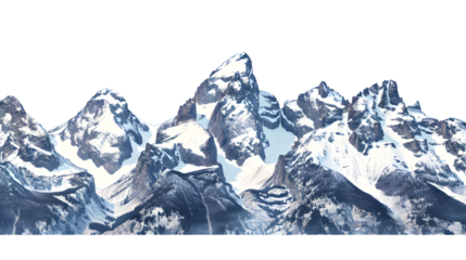 Breathtaking Panorama of Grand Teton Mountain Range in Wyoming for Design Projects