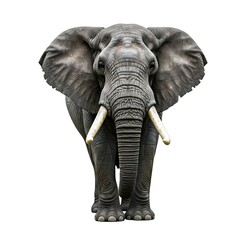 Obraz premium African Forest Elephant On White Background