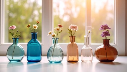 美しい花を飾る　花瓶の中の花