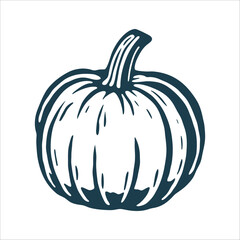 Pumpkin with Ribbed Texture in Burnt Sienna - Festa della Zucca Pumpkin Pumpkin with ribbed texture in burnt sienna