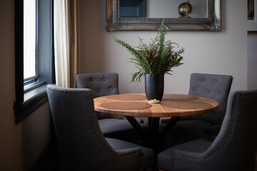 dinner table chairs home house luxurious modern comfortable 