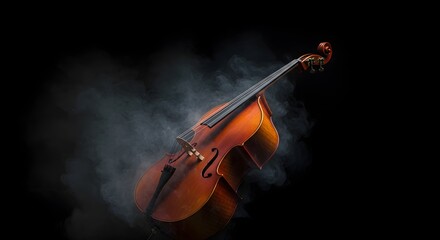 Fototapeta premium Cello in Smoke