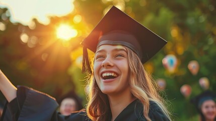 Celebrate, graduate or girl with certificate of graduation on campus with smile, pride or excited. College, female student or diploma for learning growth, excellence or achievement for education goal