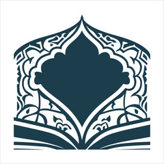 Fototapeta premium Minimalist Surah Ikhlas Abstract Art Design - Surah Ikhlas Art Abstract design based on the chapters themes