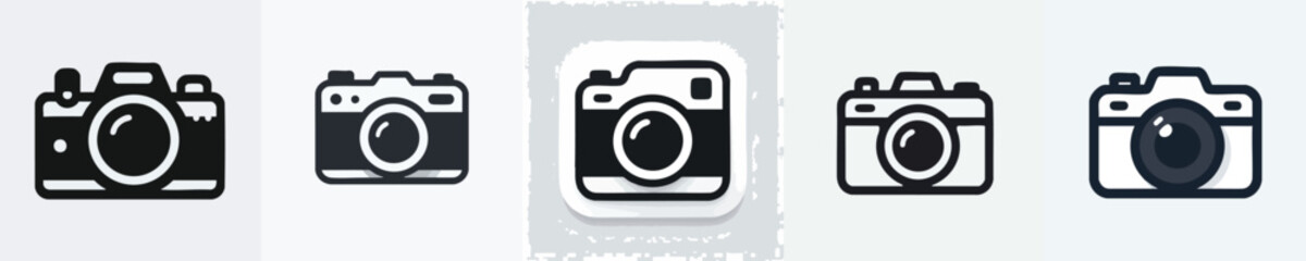Simple and clean camera vector icon