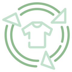 Recycling Clothing Icon