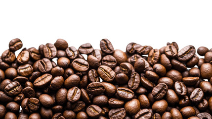Fototapeta premium coffee beans on white background