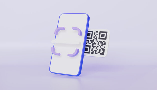 Qr code buttons scan verification identity, Shop special offer promotion on mobile phone, Qr code scan for pay online shopping