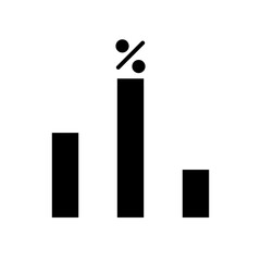 bar chart glyph icon