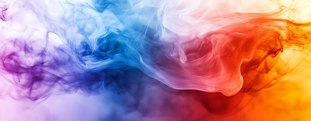 Obraz premium Abstract Colorful Smoke Overlay Background Texture Vibrant Hues and Swirling Patterns