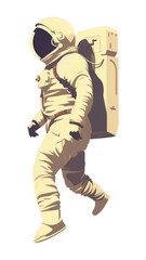 Fototapeta premium PNG Astronaut astronaut illustrated adventure.