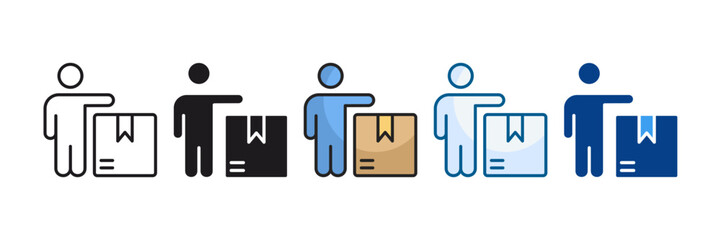 Supplier Icon Set Multiple Style Collection