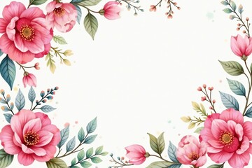 Fototapeta premium Delicate watercolor paisley floral design, soft pastel hues , light, paisley