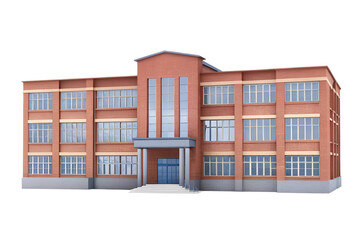 Fototapeta premium Private School building, private school building, private school concept, sketch of house, illustration of a school, back to school concept, September month