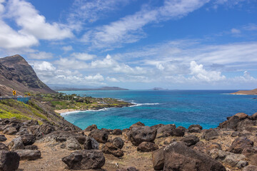 Scenic View of Makapu'u Beach and Turquoise Waters