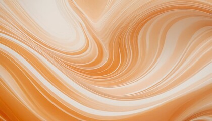 Elegant fluid art background with gentle waves in peach and cream tones