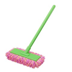 3D pink and green kids mop