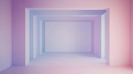 Abstract Pastel Room Interior Design Minimalist Background