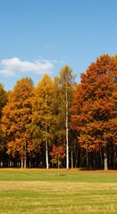 Autumn's Golden Embrace AI Generated