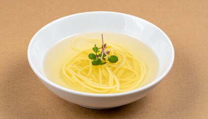 stracciatella, Egg-Drop Soup;  a delicate bowl of stracciatella soup with wispy egg ribbons