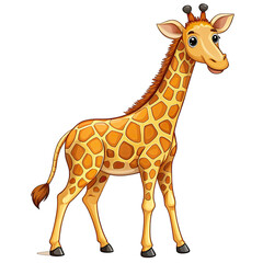 Obraz premium giraffe isolated on white