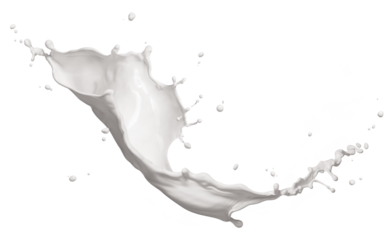 splashing milk