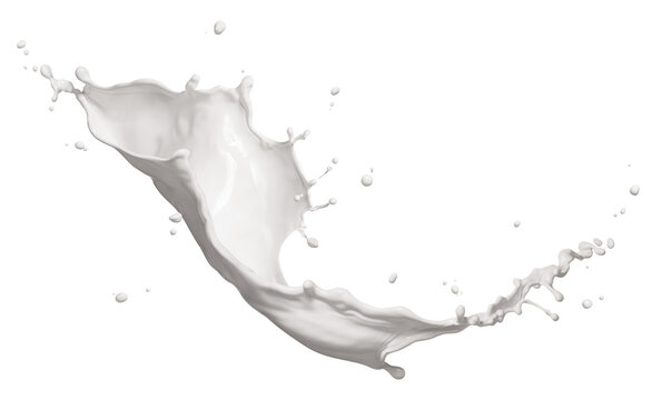 splashing milk