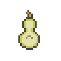 Fototapeta premium fruit cute retro pixel art