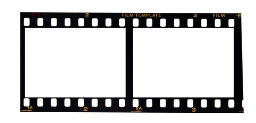 film strip isolated on space background.