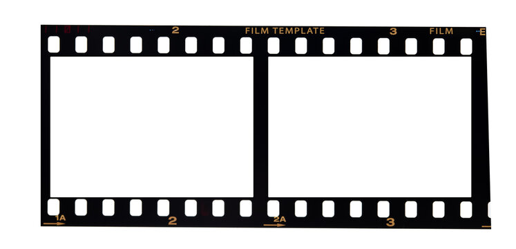 film strip isolated on space background.