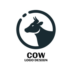 Cow Vector Logo Design