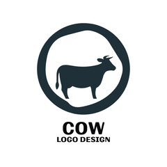 Cow Vector Logo Design