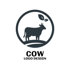 Cow Vector Logo Design