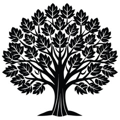 Obraz premium sassafras trees icon set on white background