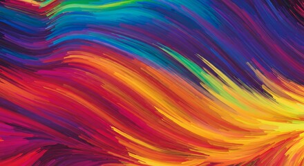 Fototapeta premium Chromatic Flux AI Generated