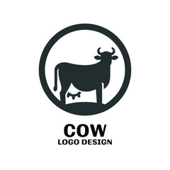 Cow Vector Logo Design