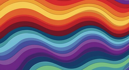 Obraz premium Chromatic Undulation AI Generated