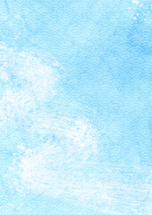 さわやかな水の流れの水彩風和風背景