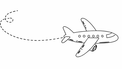 plane with line and blank for text  continuous one (3).eps