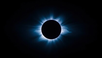 Obraz premium Total solar eclipse, stunning view